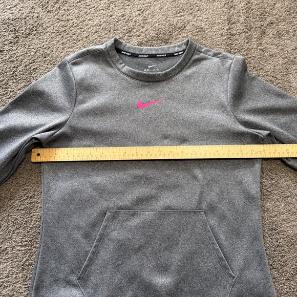 Nike‎ Golf Dri-FIT Pullover Women's Gray Pink Long Sleeve Athletic Top - Picture 3 of 5